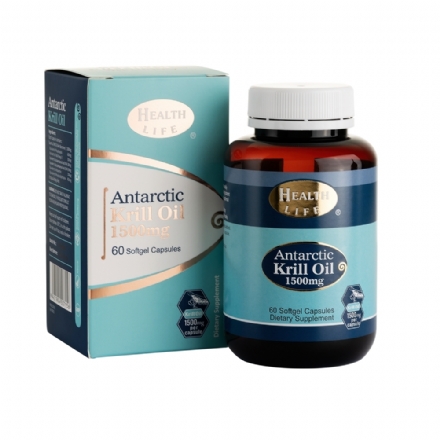 High Strength Antarctic Krill Oil 1500mg 60s Health Life -     - Health Life