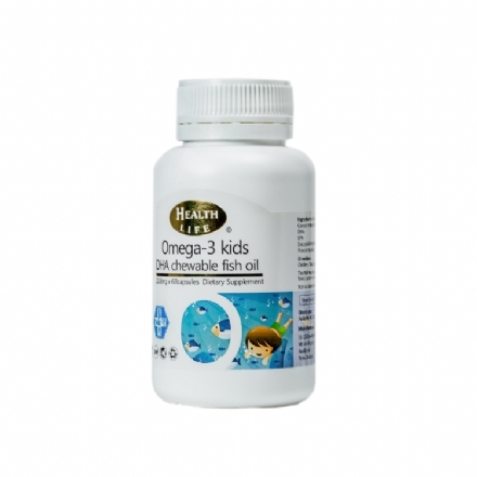 Omega-3 Kids DHA Chewable Fish Oil 60sl - Health Life